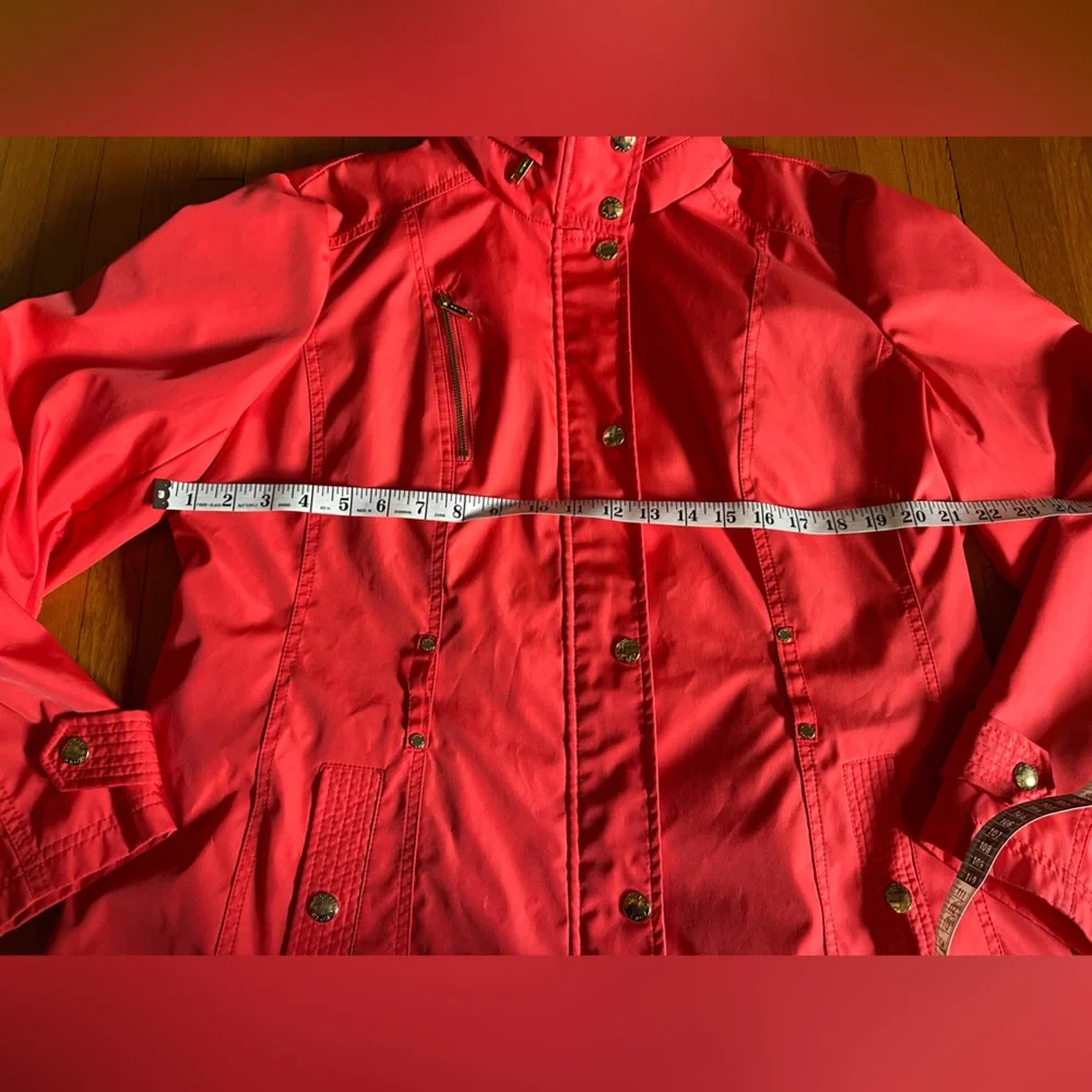 Michael Kors Bright Coral Windbreaker, Size XL
